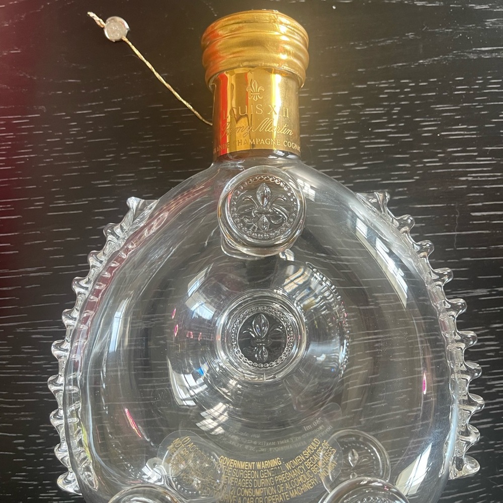 Louis XIII Crystal Baccarat Bottle with Red and Gold Box
